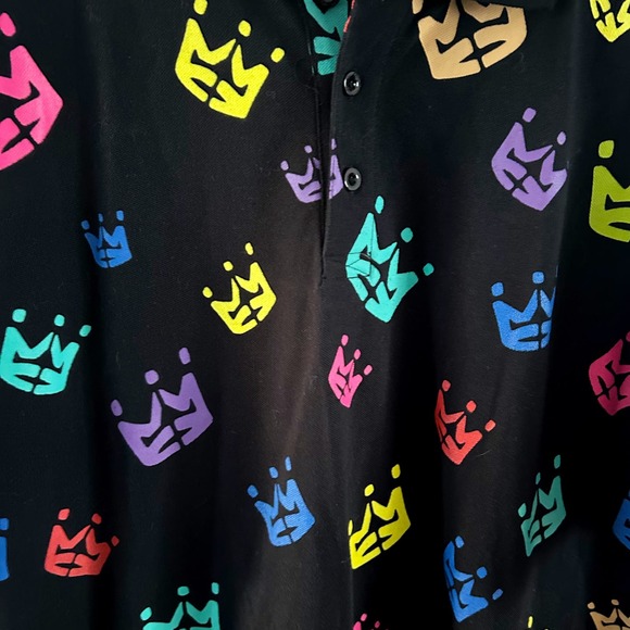 Rare Vintage PNB Nation Men’s 2XL Neon Crown Logo Hip Hop Graffiti Style Shirt - Picture 4 of 9